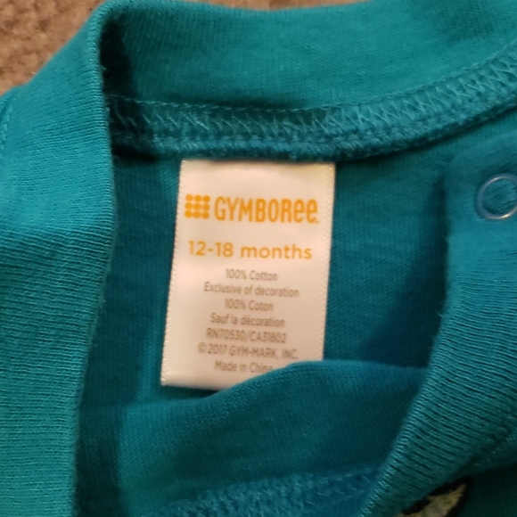 Gymboree Onsie shirt. Teal color - Picture 2 of 2